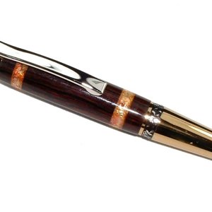 Bois de Rose with Metal Leaf Inlay