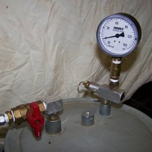Pressure Pot setup