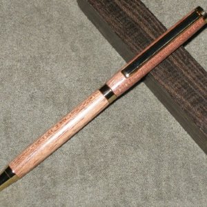 First Pen - Slimline - Rosewood  - Simple Shellawax finish