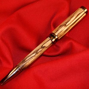 spalted signature black titanium silver bullet