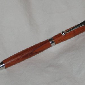 Padauk Platinum CA Finish - Pen 6