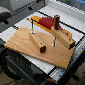 Homemade - rough wood holding jig