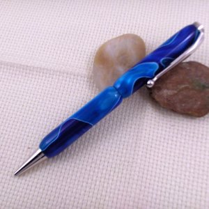 Blue acrylic on slimline