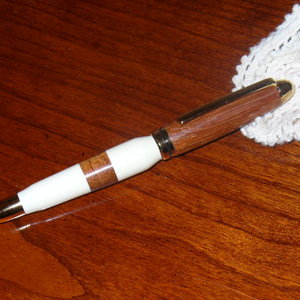 Synthetic Ivory and Bubinga