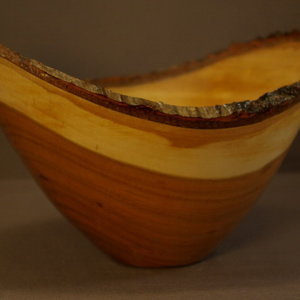 Natural Edge Cherry Bowl