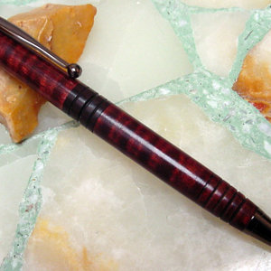 Curly Maple and Macassar Ebony Slimline