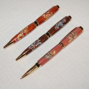 Hand Painted Pens -- Rosemaling
