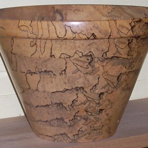 spalted maple bowl