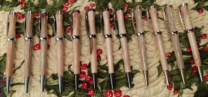 12 Heirloom Pens - Bradford Pear, Concava