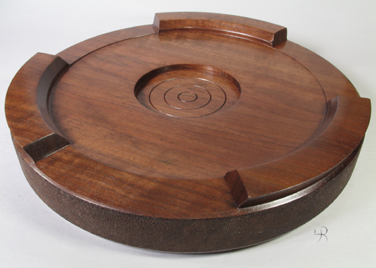 12" Walnut Carving Display Base