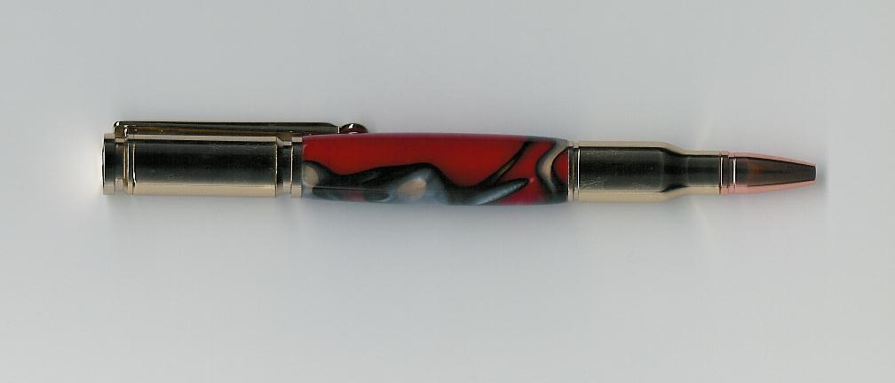 24 kt Bullet Cartridge Click pen