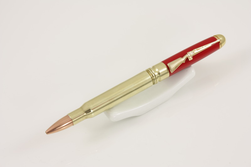 .270 Bullet Pen - Red Acrylic