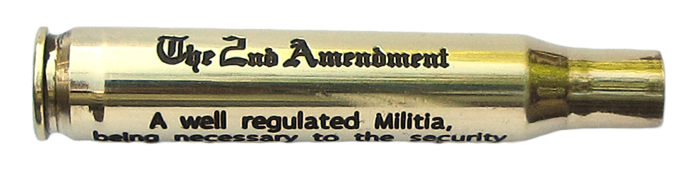 2nd Amendment engraved on a Bullet Casing