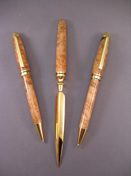 3 piece Designer Set in Maple Burl