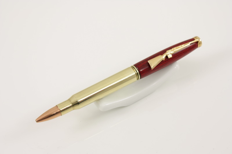.30-06 Bullet Pen - Red Dymond Wood