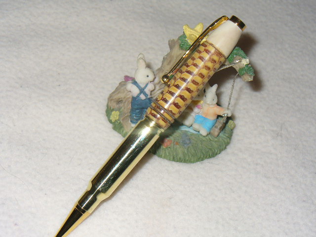 .308 cartridge with Corn Cob and Deer Antler