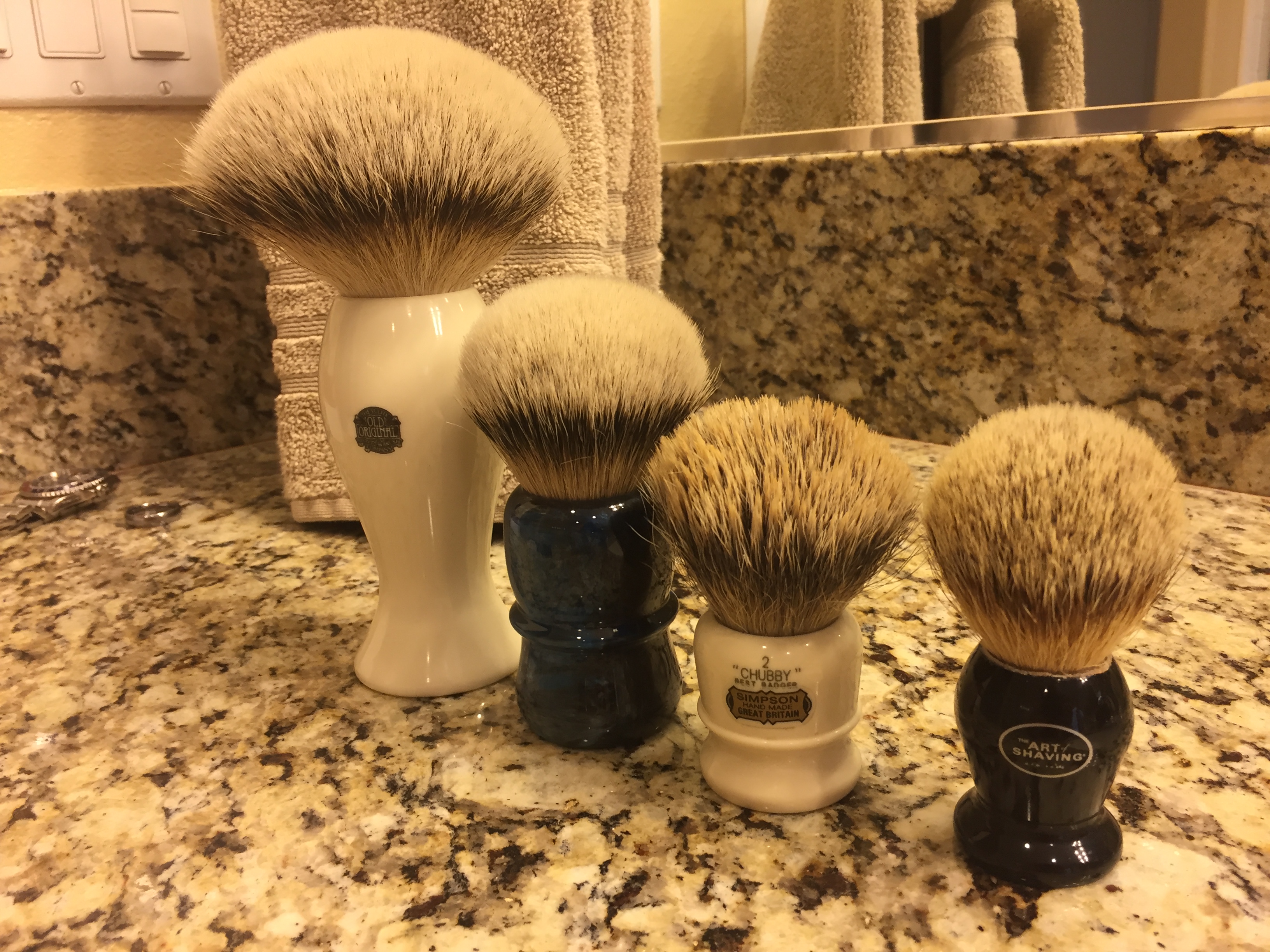 30mm knot Silvertip badger, shaving brush