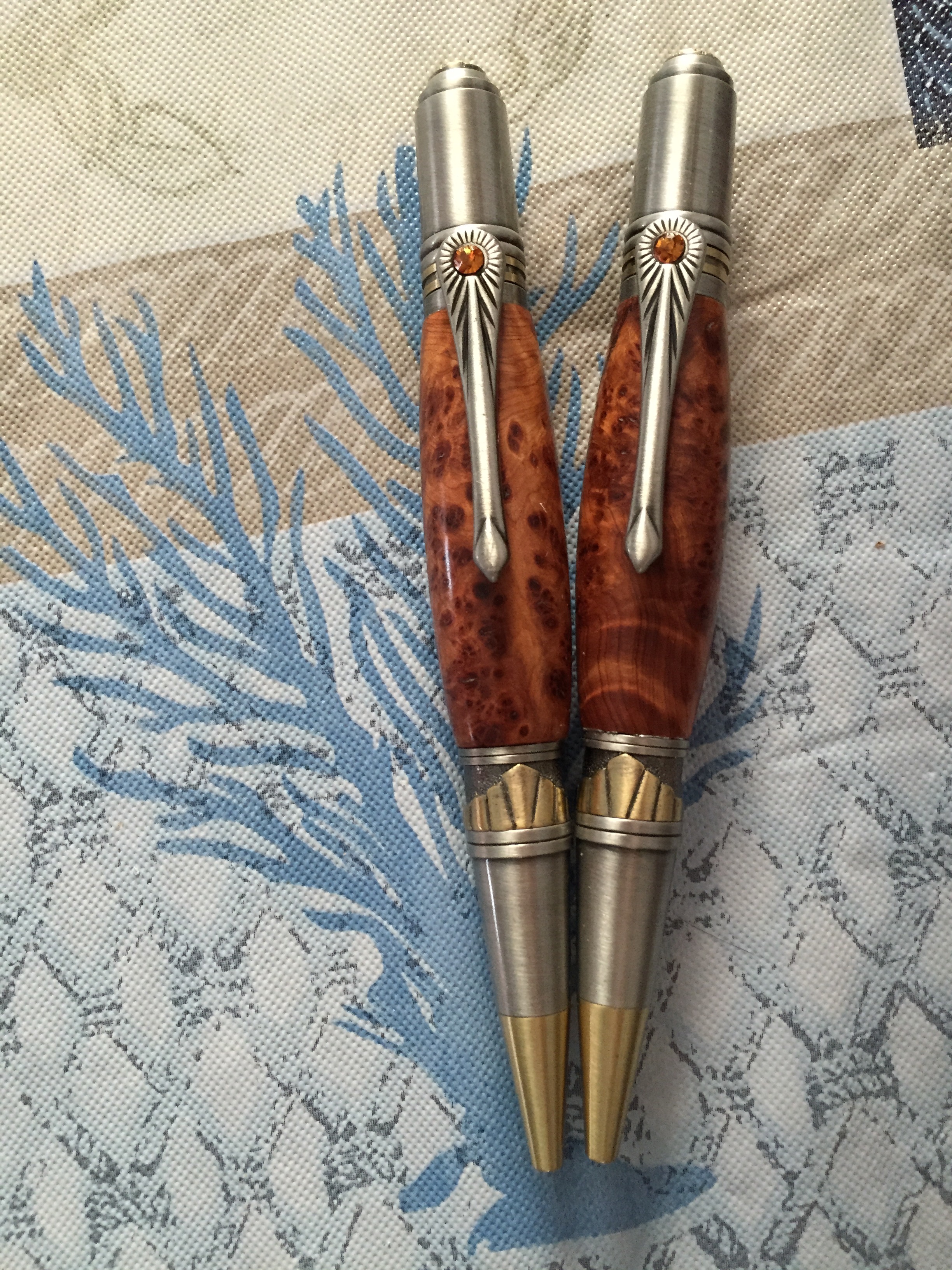 A brace of Broadwell Art Deco pens