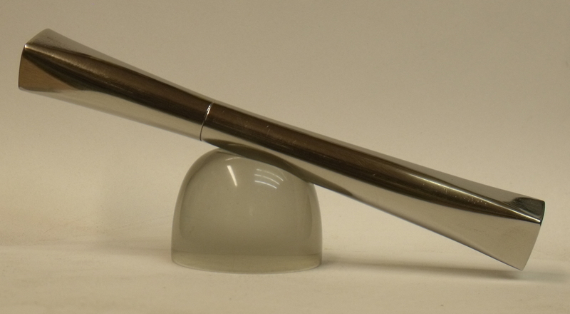 A shiny round square pen