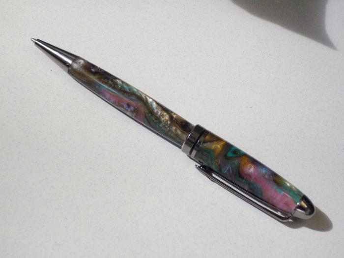 Abalone Acrylester on Black Ti Designer