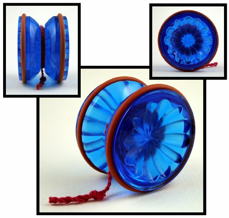 Acrylic one-piece (no glue) yo-yo
