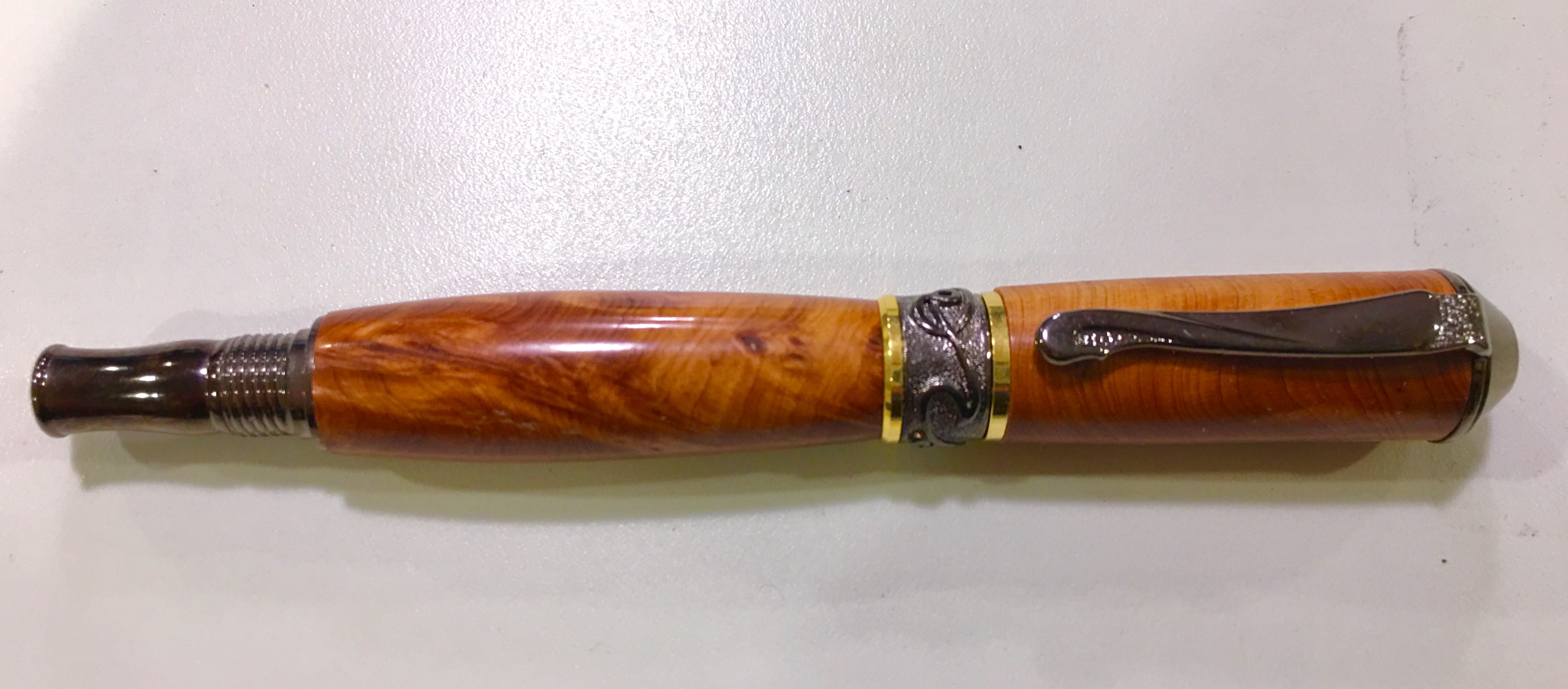 Alligator Juniper Burl on a Noveau Scepter