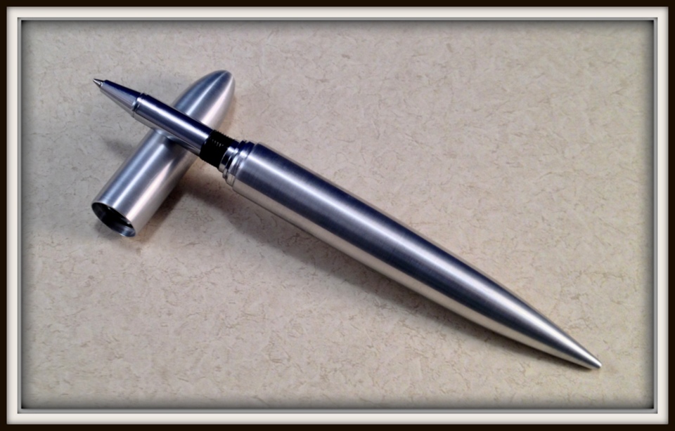 aluminum rollerball closed end pen