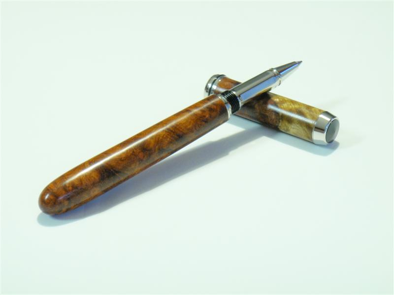 Amboyna burl - Closed End Rollerball