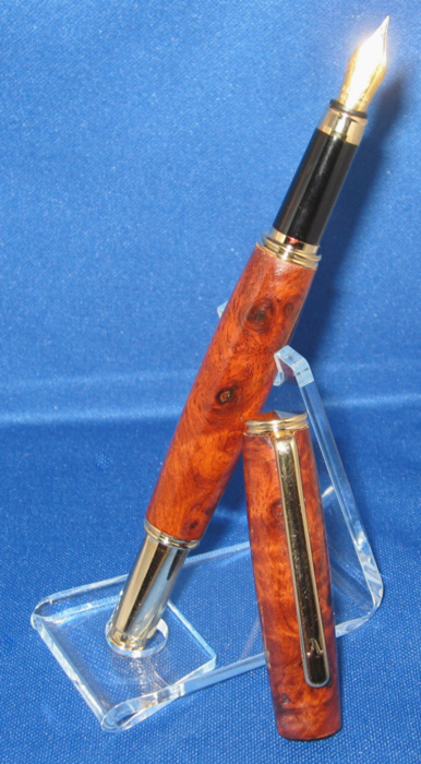 Amboyna burl fountain
