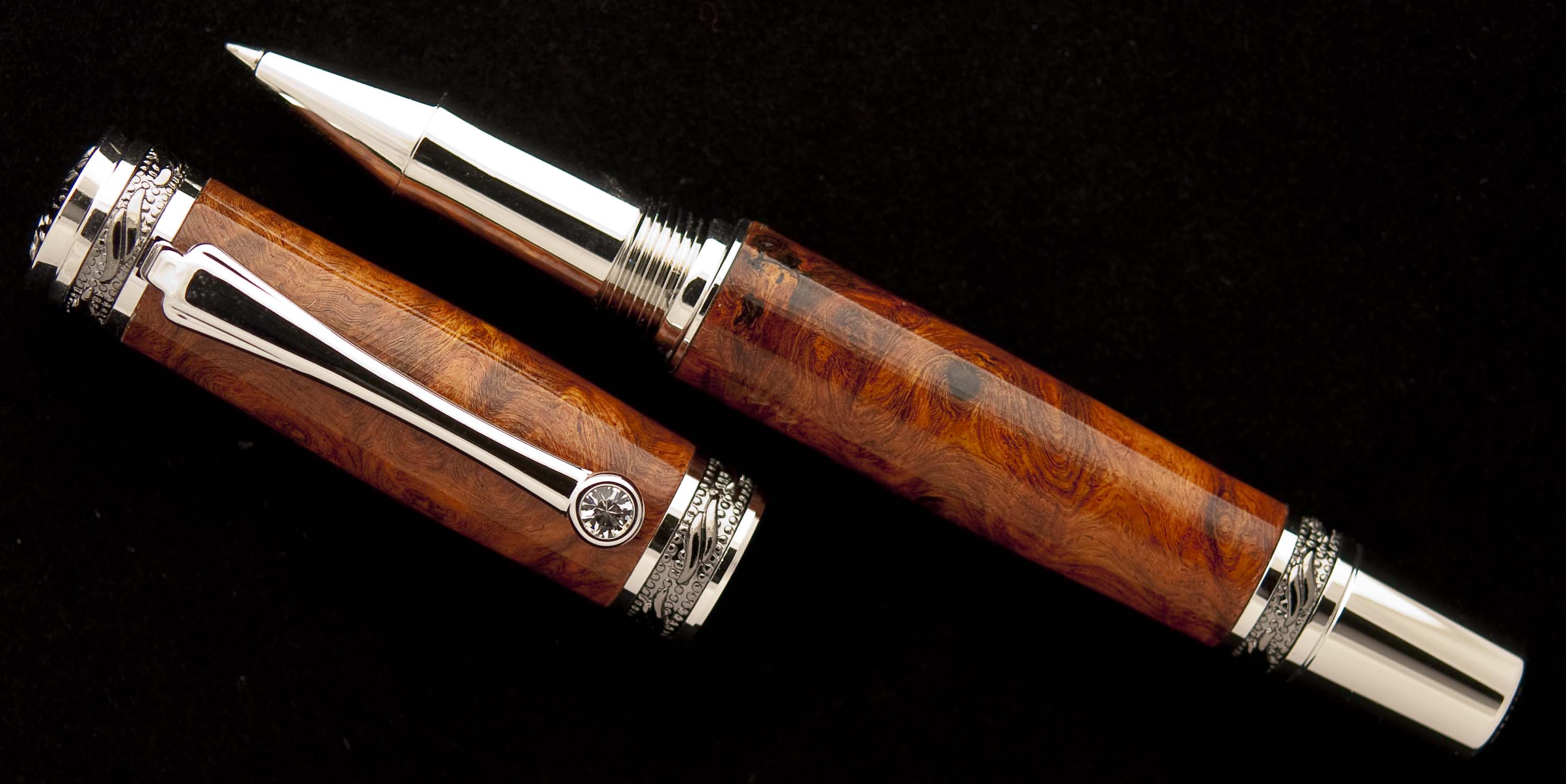 Amboyna Burl on Majestic Rollerball