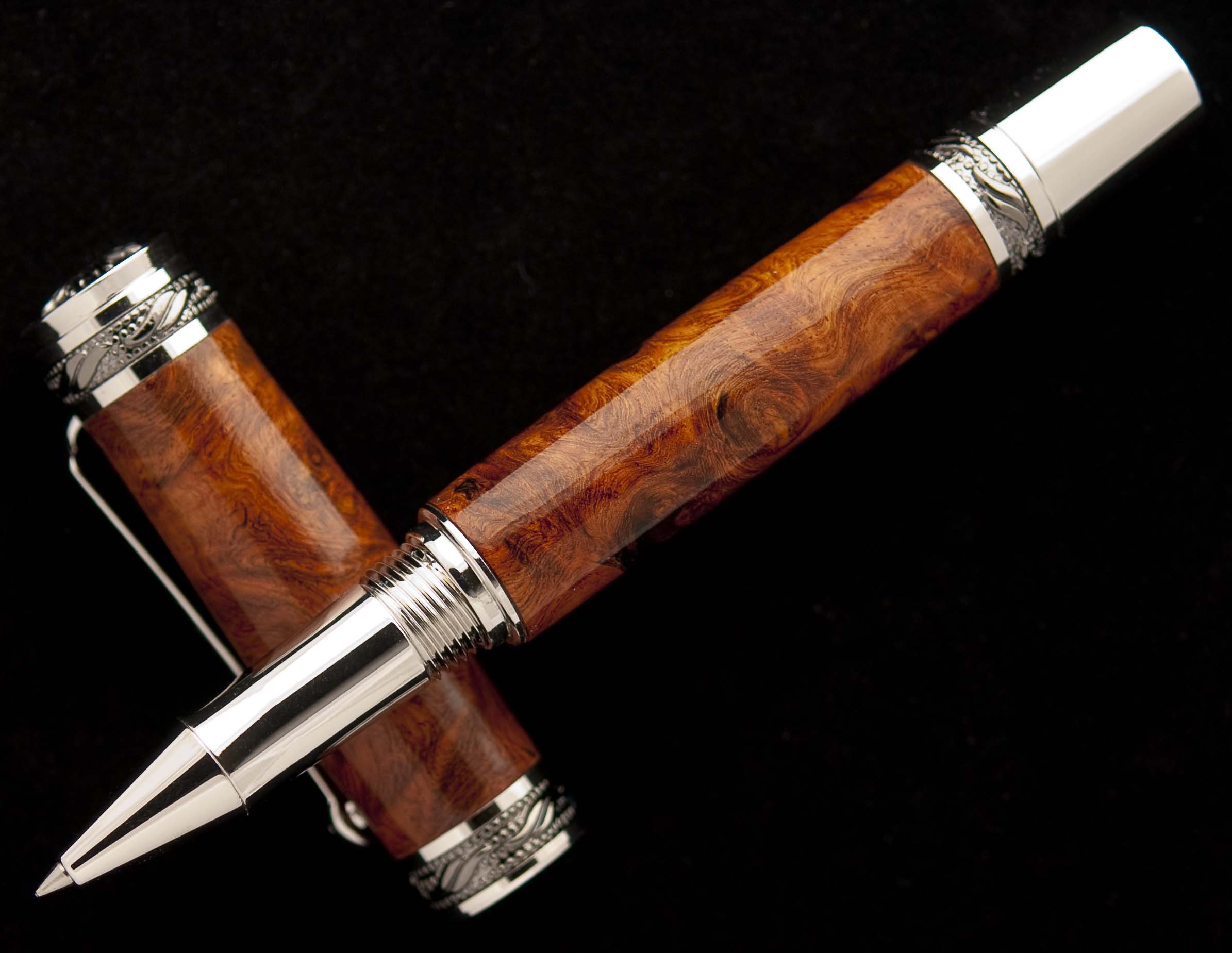 Amboyna Burl on Majestic Rollerball