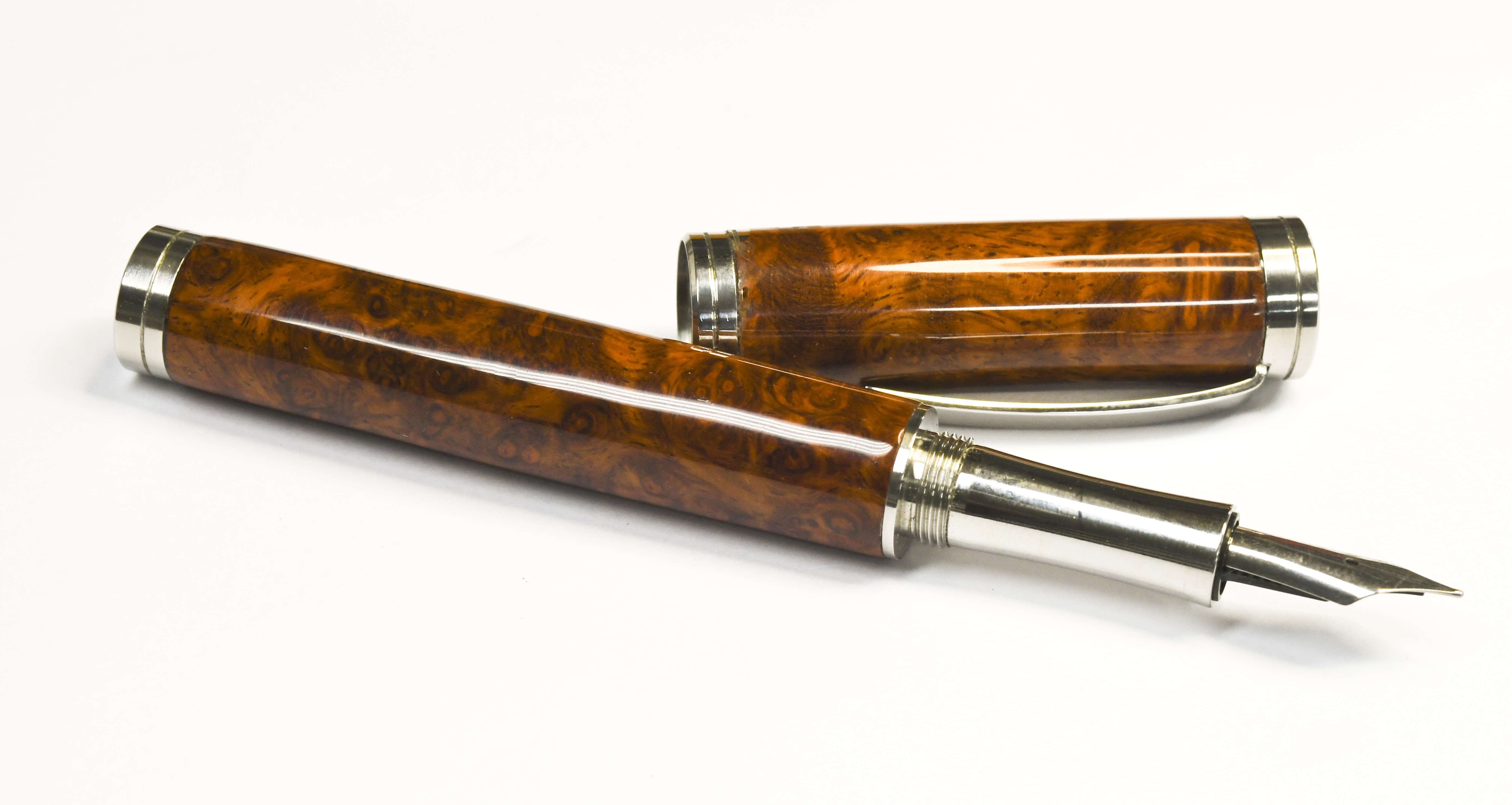 Amboyna Burl Shakespeare Fountain Pen