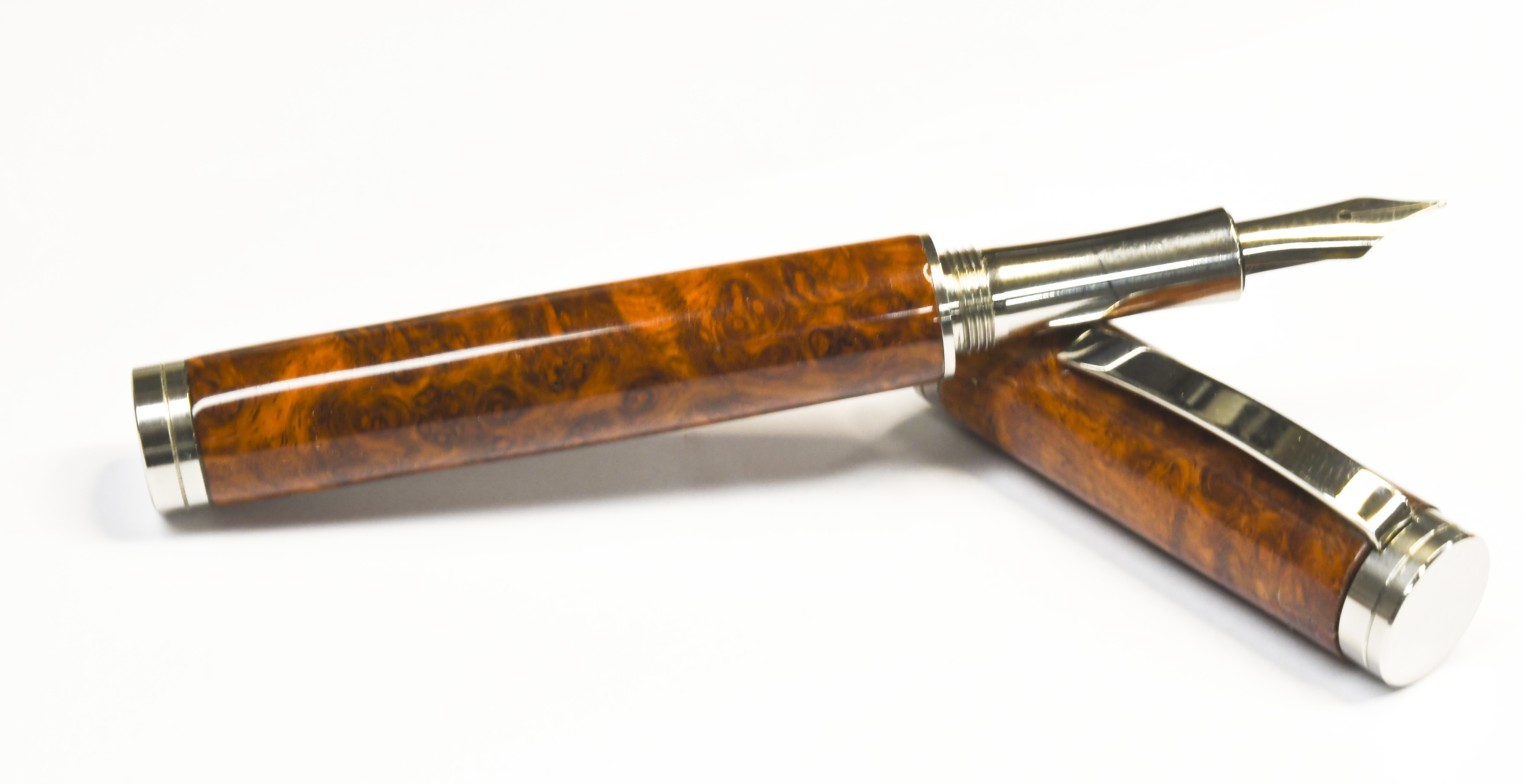 Amboyna Burl Shakespeare Fountain Pen