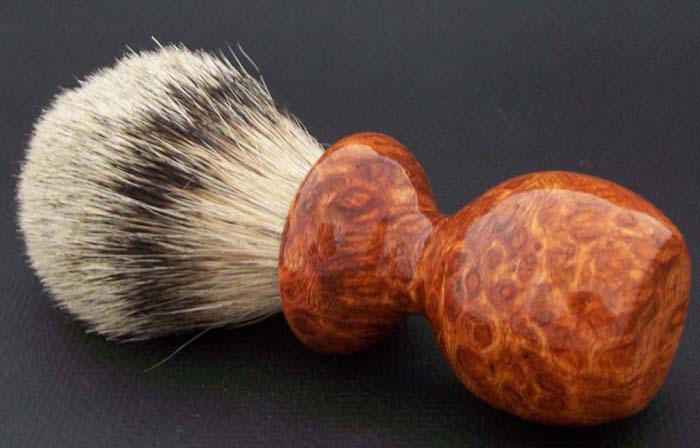 Amboyna Burl Shaving Brush