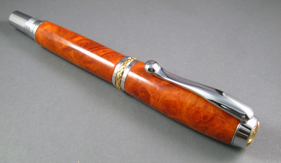 Amboyna Burl Triton Rollerball Pen