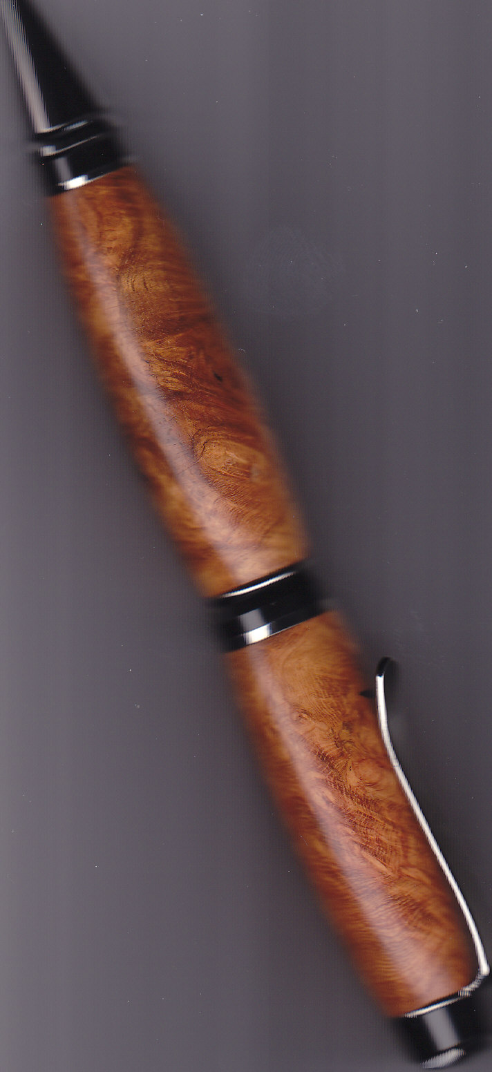 Amboyna Burl with Black Titanium