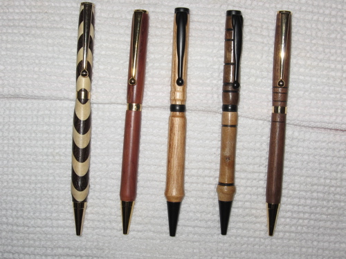 An assortment of Slimline pens