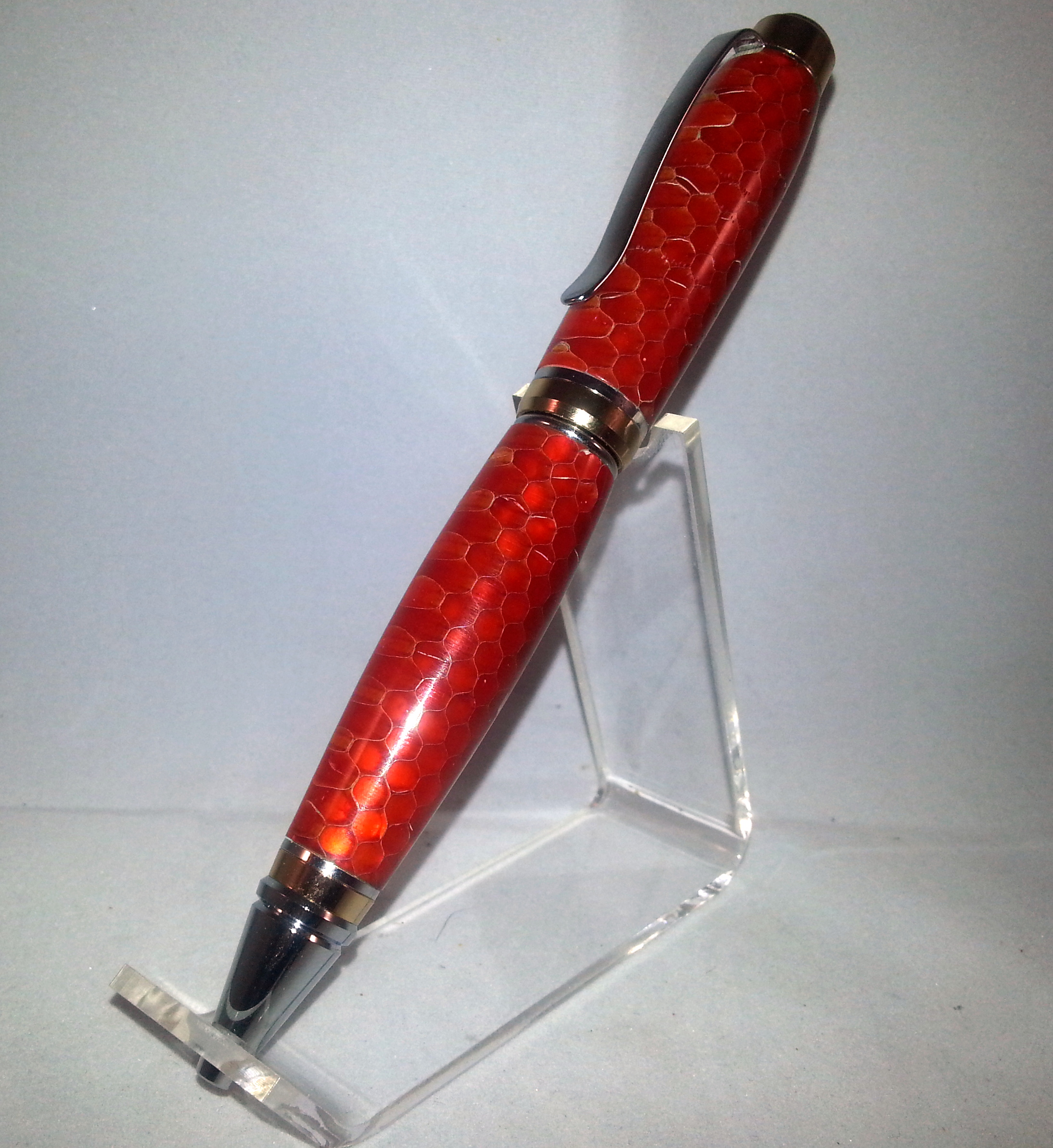 Another Cigar Pen with Red Honeycomb