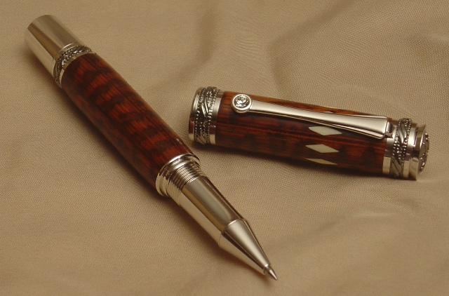 another crackless snakewood with ivory diamonds