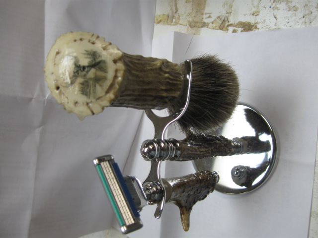 Antler razor set