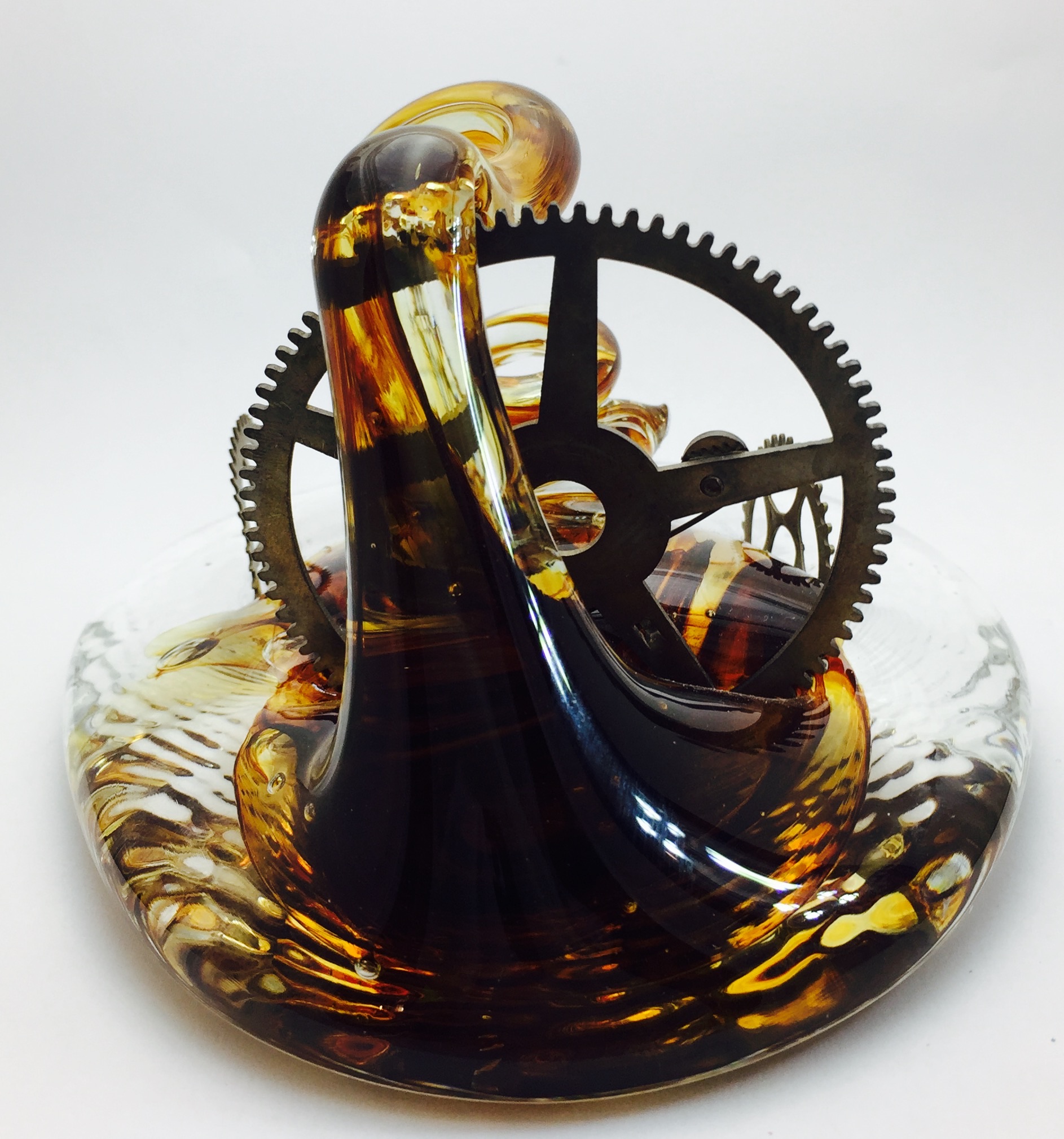 Art Glass (Steampunk) Pen Holder