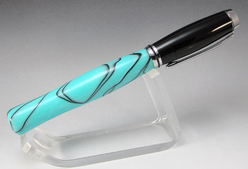 Baron Chrome Closed End Black and Turqouise