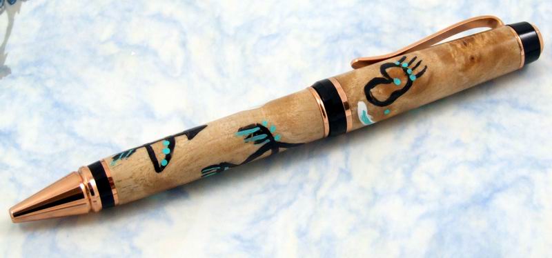 BEB Cigar Painted with Native American symbols