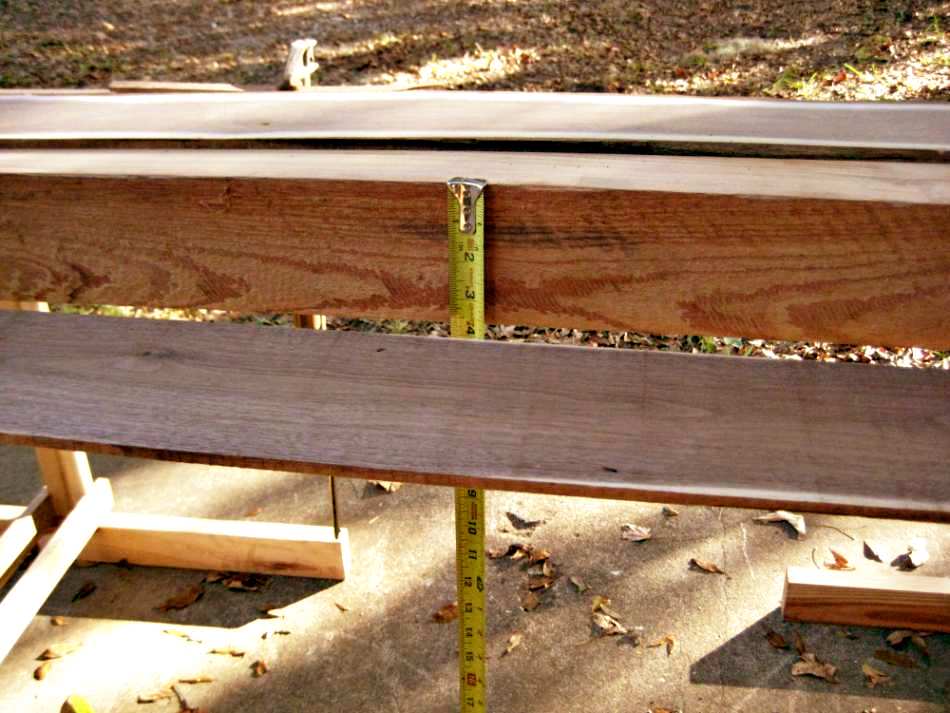 Bench with Black walnut