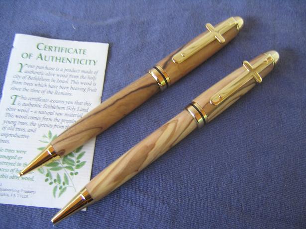 Bethlehem Olive Wood Designer set with cross clips