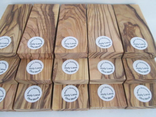 BETHLEHEM OLIVE WOOD KNIFE SCALES BLANKS