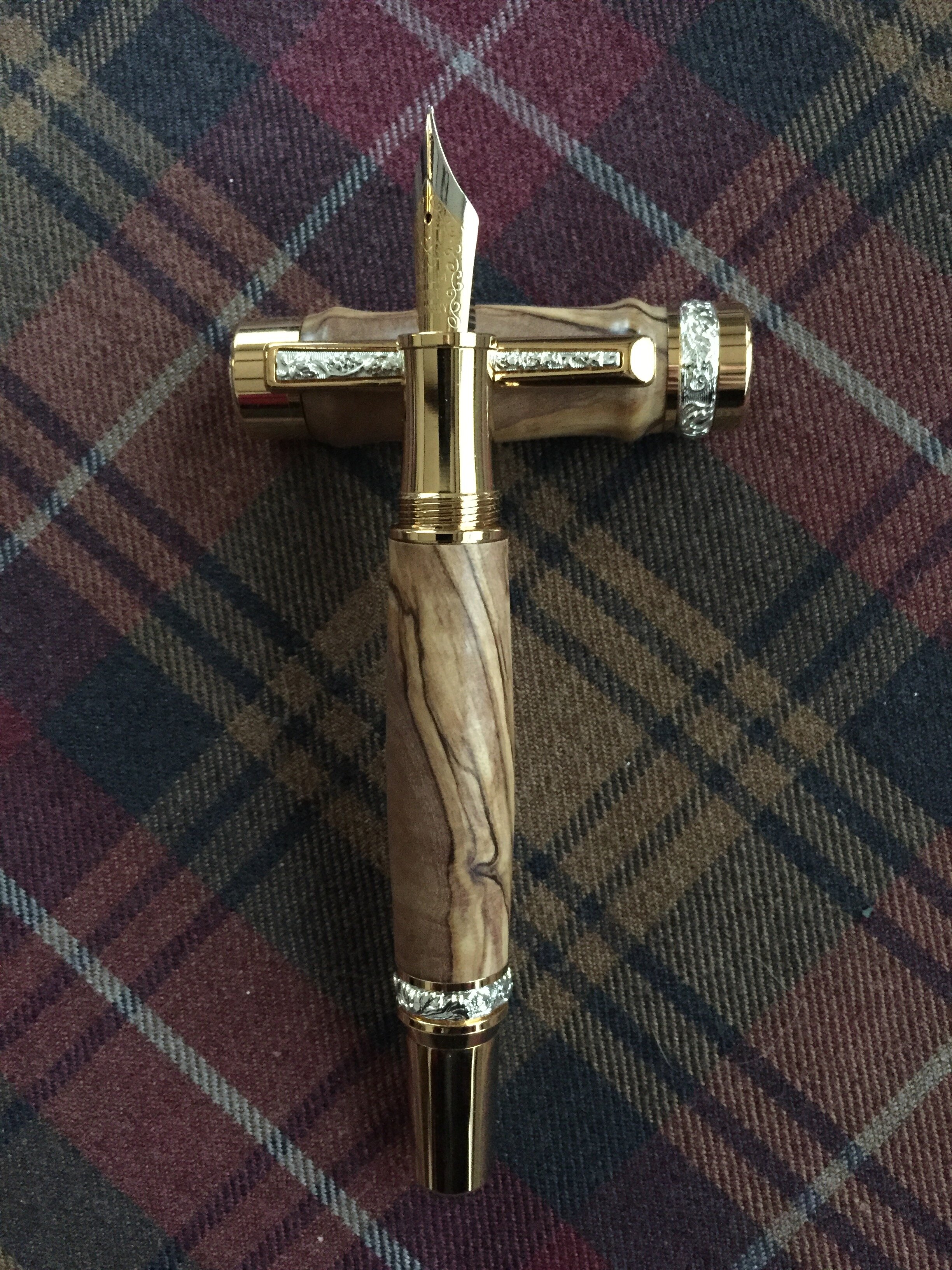 Bethlehem olive wood on Canadiana in gold from William Wood Write