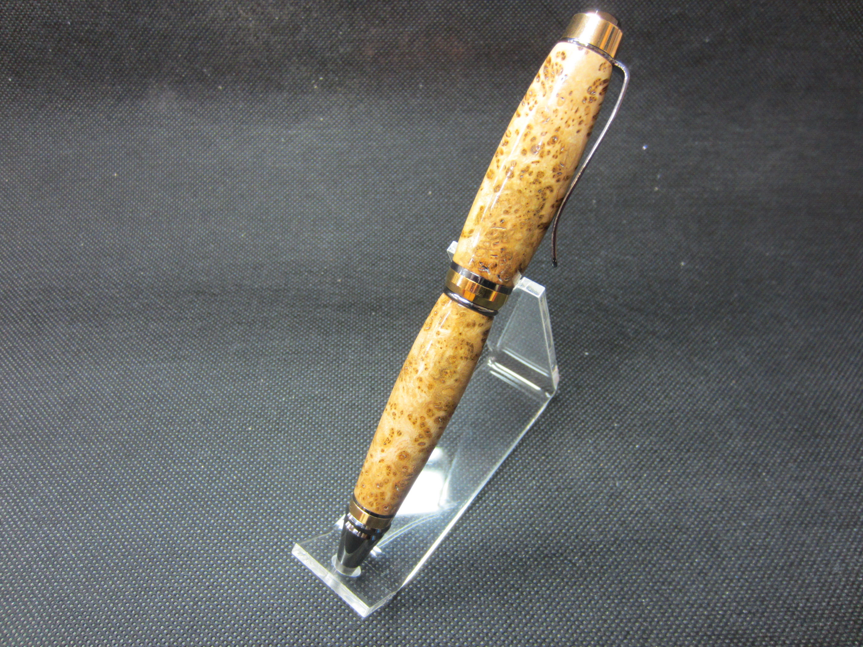 Bl Cherry Birds-Eye Burl Bl-Gl Ti Cigar