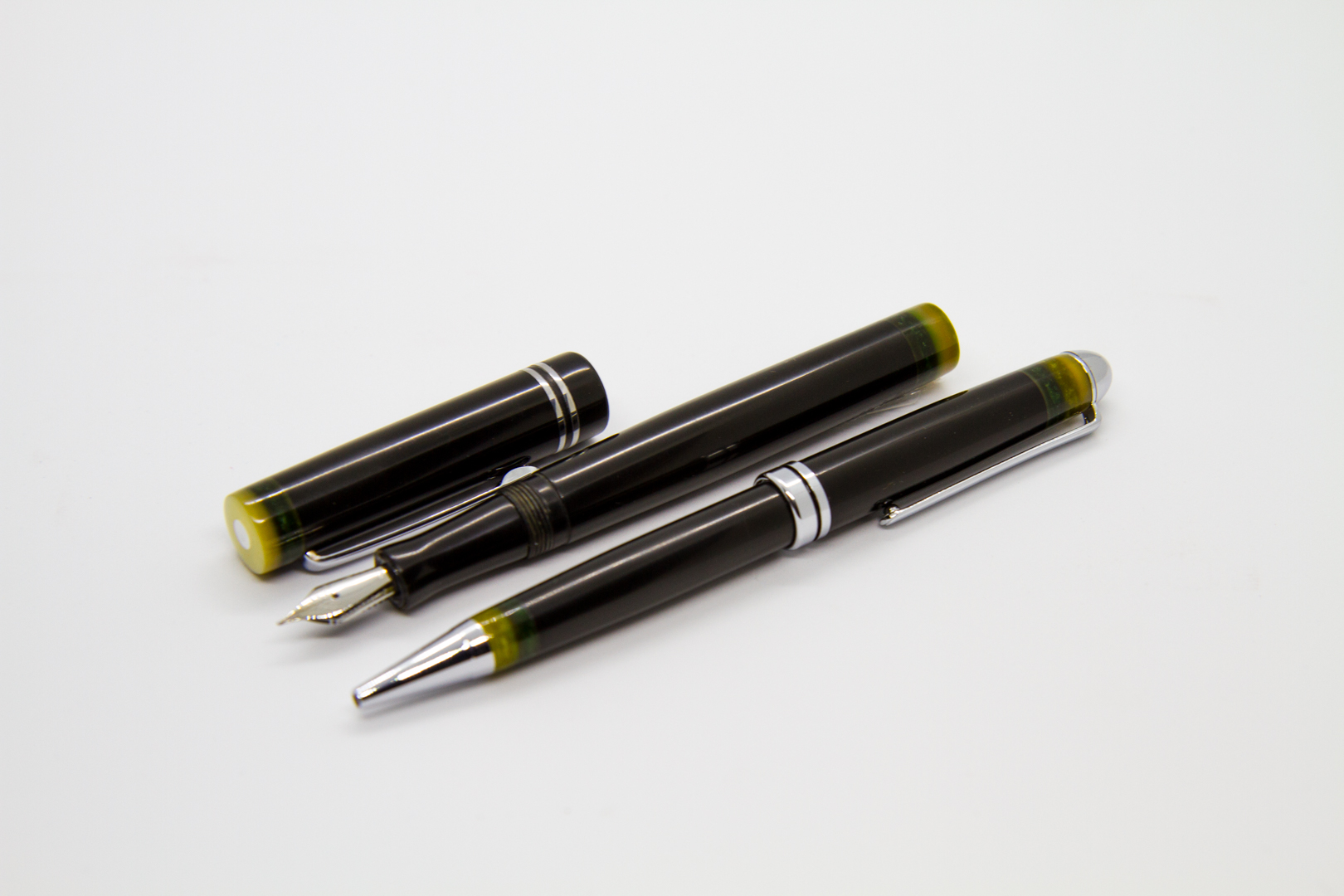 Black Ebonite and evergreen