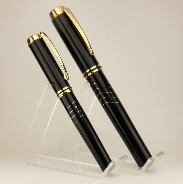 Black PR with Golden Waves